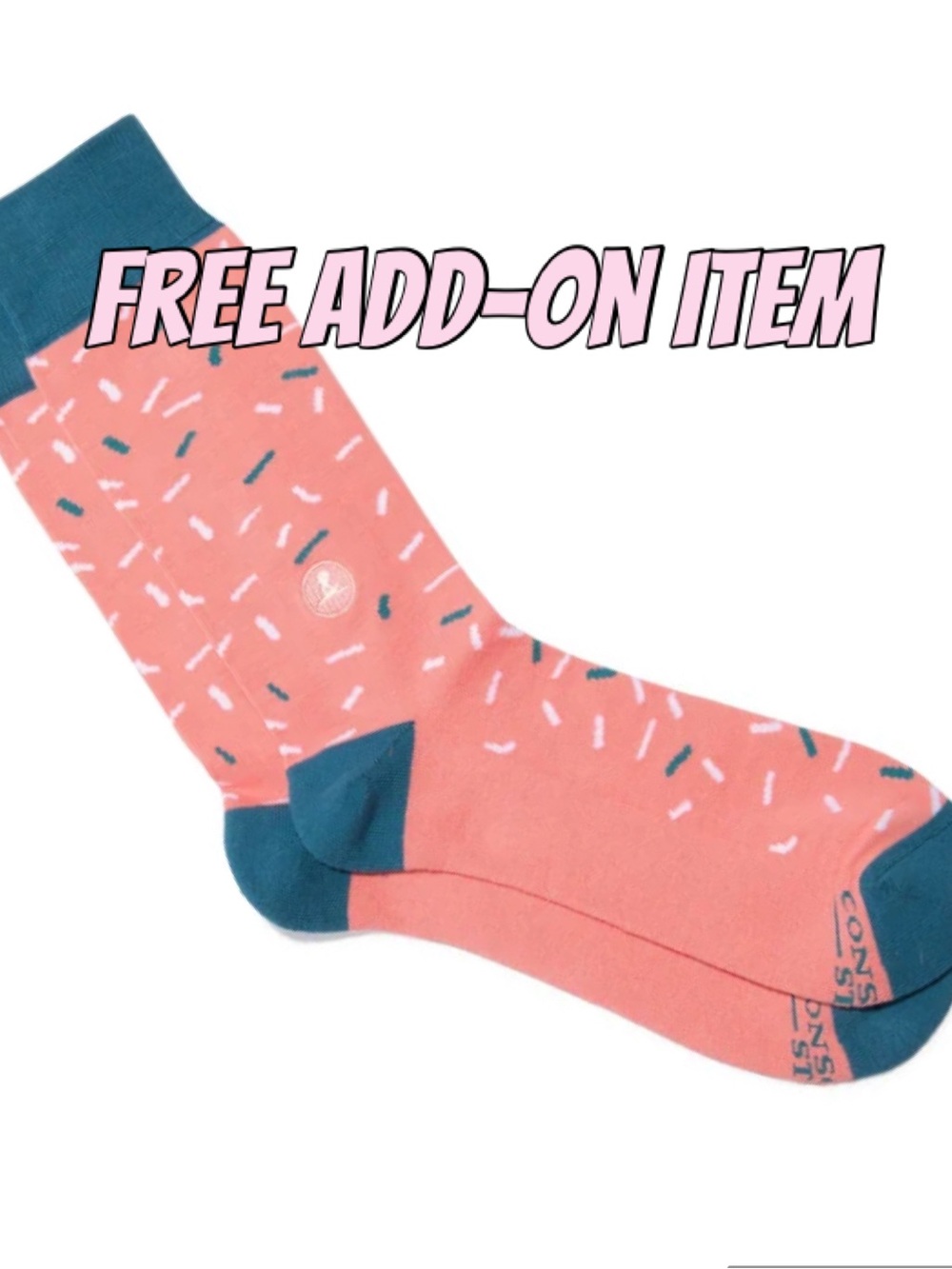 Confetti socks - free add on